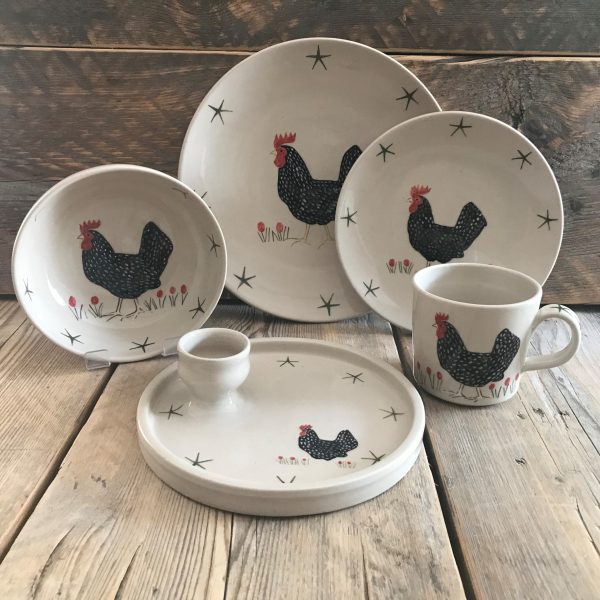 Cheryl Chicken Egg Cup Plate - Image 2