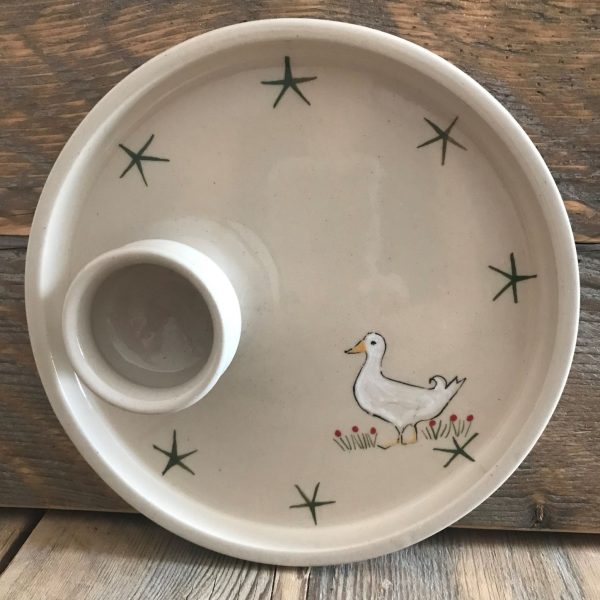 Desmond Duck Egg Cup Plate