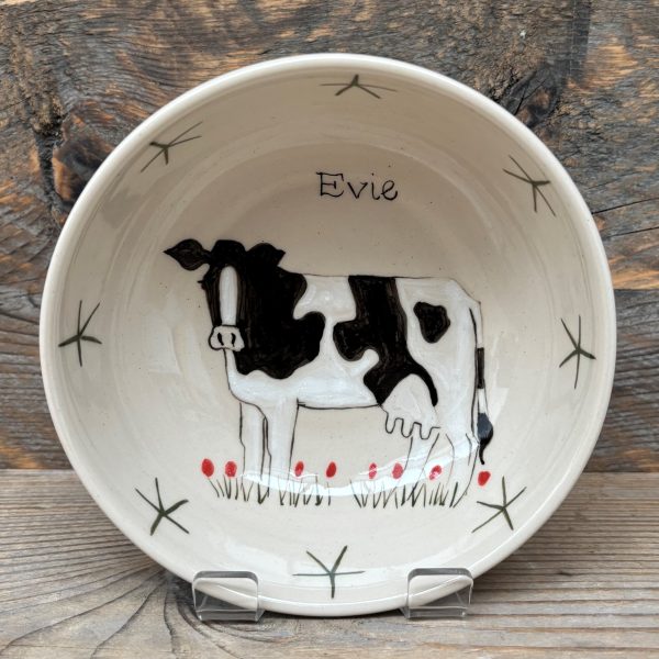 Clementine Cow Personalised Cereal Bowl