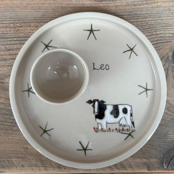 Desmond Personalised Egg Cup Plate