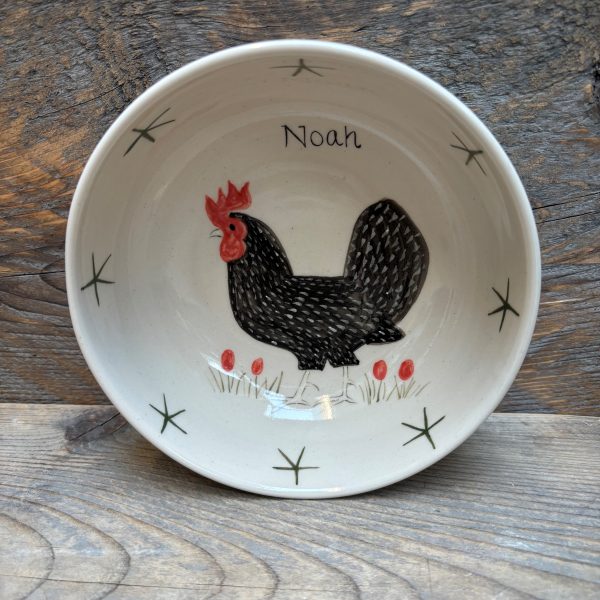 Cynthia Chicken Personalised Cereal Bowl