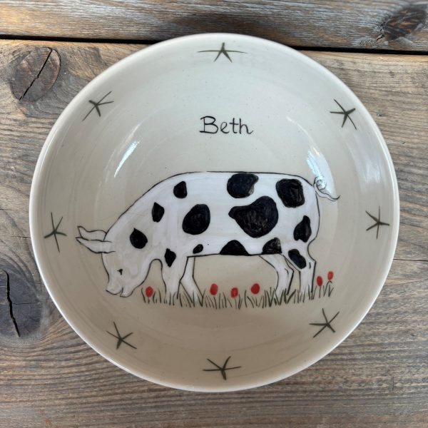 Perry Pig Personalised Cereal Bowl