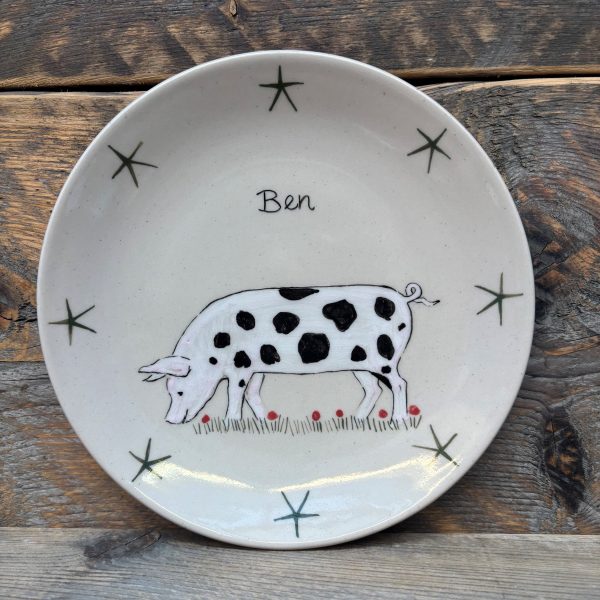 Perry Pig Personalised Tea Plate