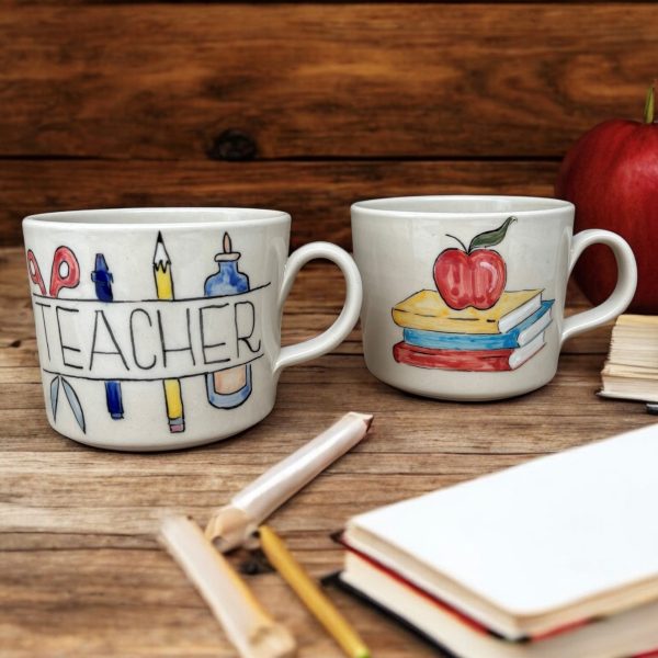 Teacher Mug (Book & Apple) - Image 2