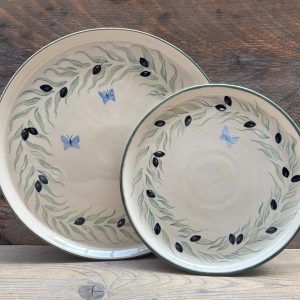 Alternative view of Tuscan Olive Large Round Platter